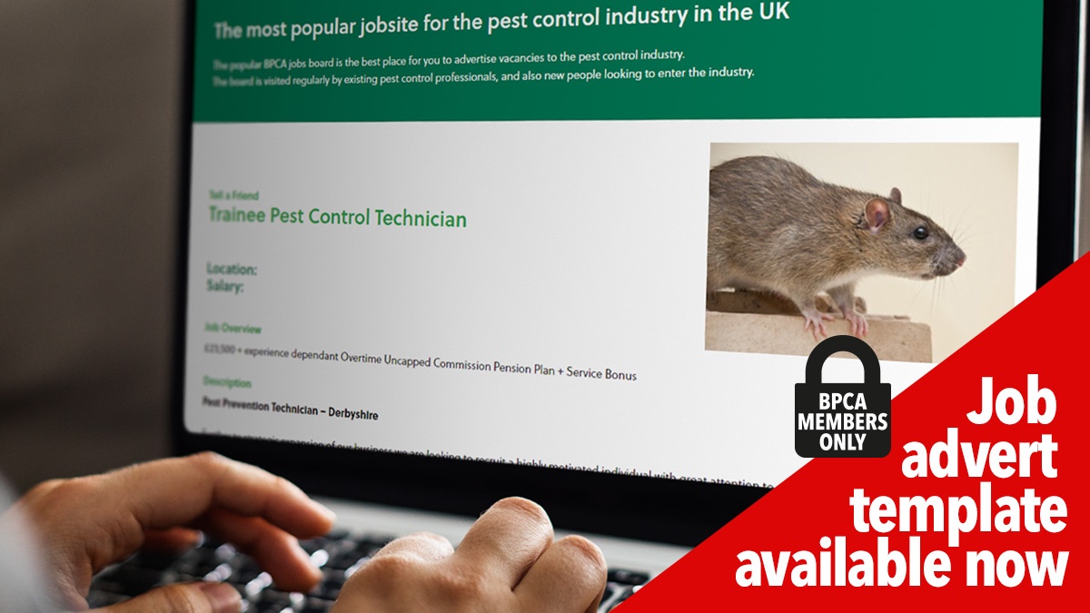 JobadverttemplateavailablenowBPCAmembersonlypestcontroltechnician